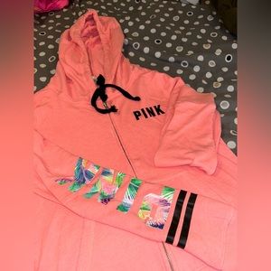 Pink hoodie